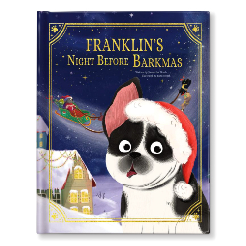Our Dog’s Night Before Christmas Personalised Book Gold Foil Edition