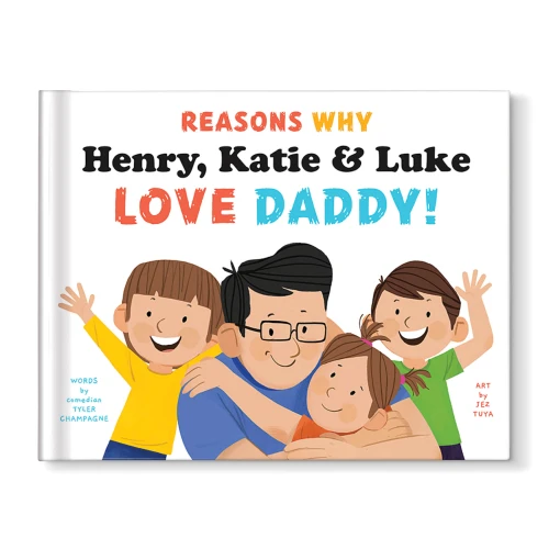 Reasons Why We Love Daddy Personalised Book – 3 Children