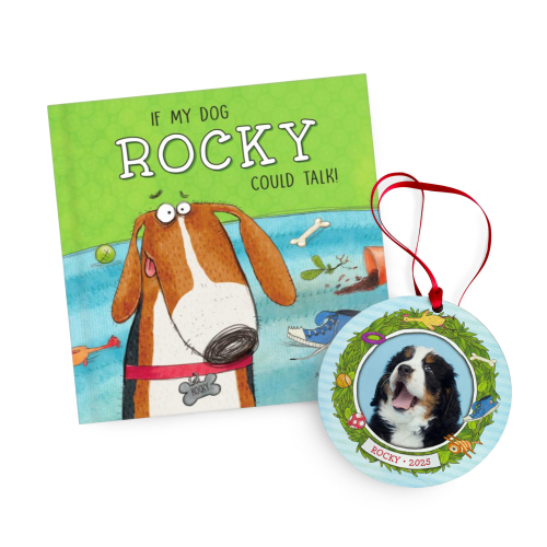 If My Dog Could Talk Personalized Book and Ornament Gift Set