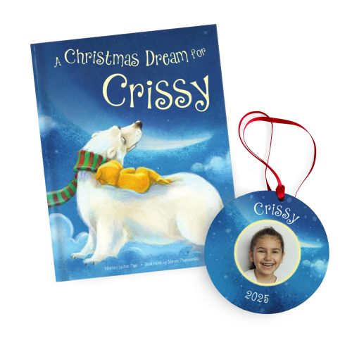 A Christmas Dream for Me Personalized Book and Ornament Gift Set