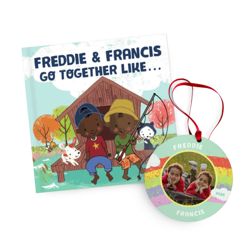 We Go Together Like... Personalized Book and Ornament Gift Set