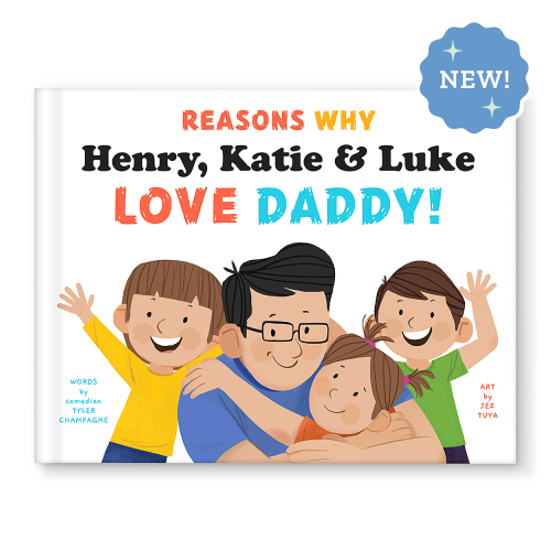 Reasons Why We Love Daddy Personalized Book - 3 Children