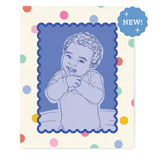 Baby Personalized Portrait - Color Block