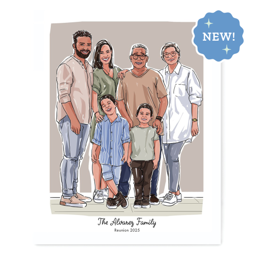 Family Personalized Portrait - Traditional