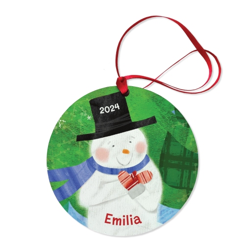 Magical Snowman Personalized Ornament