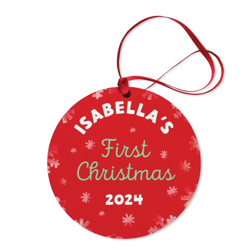 Baby's First Christmas Personalized Ornament