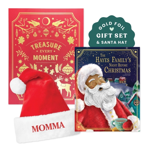 Our Family’s Night Before Christmas Personalized Book, Christmas Keepsake Box, and Santa Hat