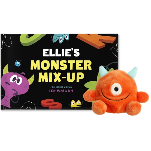 Monster Mix-up Personalized Book and Monster Plush Gift Set