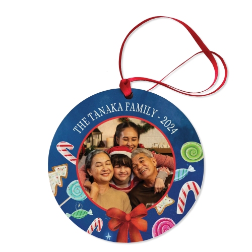 Family Christmas Personalized Photo Ornament