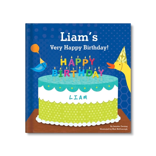 Baby's First Birthday Personalised Board Book for Boys