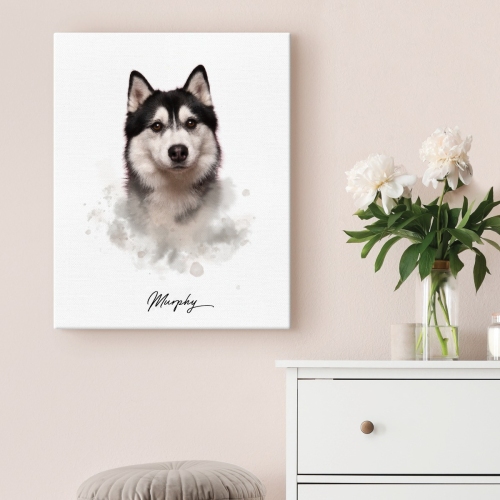 Personalized Pet Portrait Canvas 16 x 20