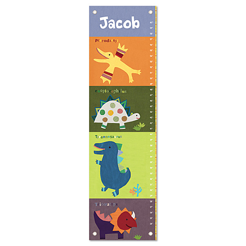Dinosaur Personalized Growth Chart