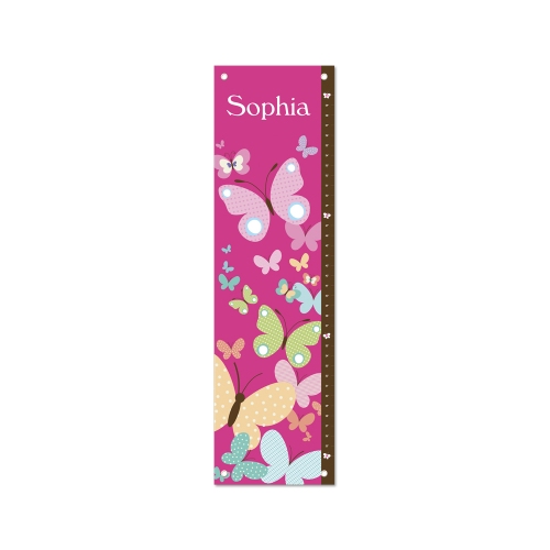 All-a-Flutter Butterflies Personalized Growth Chart