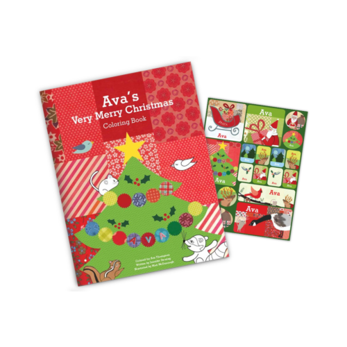 My Very Merry Christmas Coloring Book and Sticker Gift Set