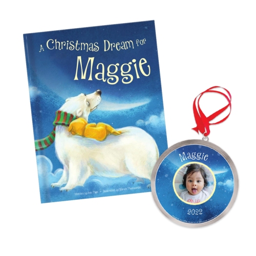 A Christmas Dream for Me Personalized Book and Ornament Gift Set