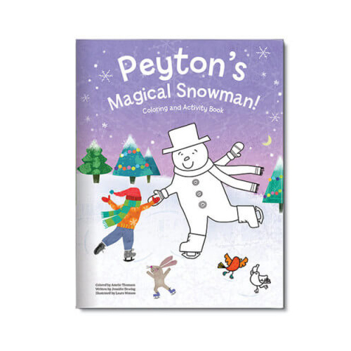 My Magical Snowman Personalized Coloring Book