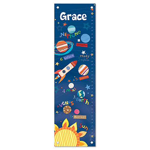 Outer Space Personalized Growth Chart