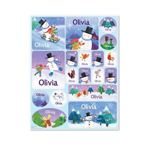 My Magical Snowman Personalized Stickers