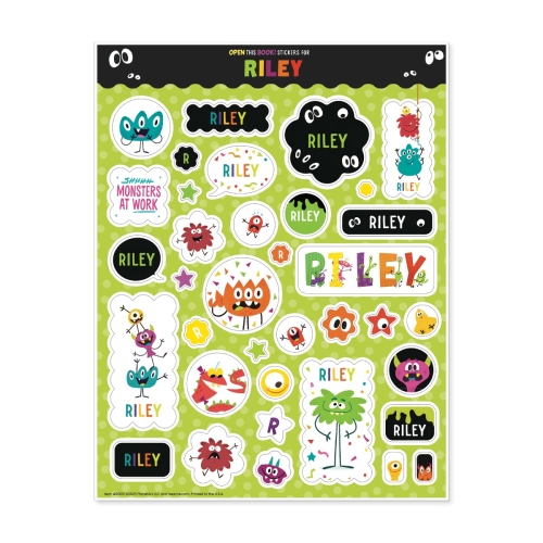 Monster Mash-up Personalized Stickers