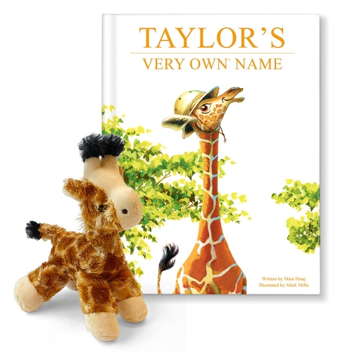 My Very Own Name Personalized Book and Giraffe Gift Set