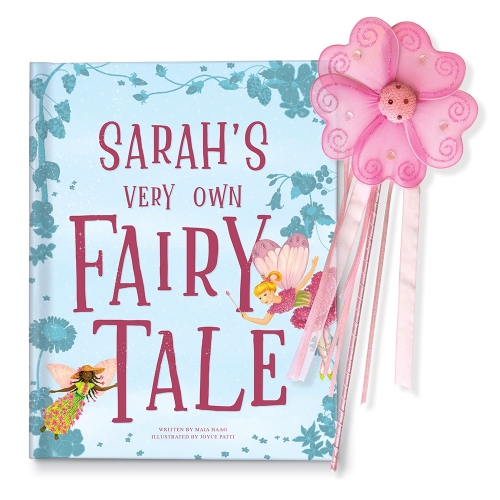 My Very Own Fairy Tale Personalized Book (Blue) and Wand Gift Set
