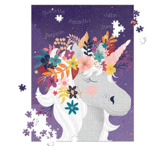 Stargazing Unicorn Personalized Puzzle – 500 Pieces 
