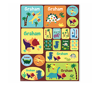 Dinosaur Personalized Stickers