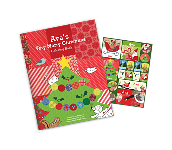 My Very Merry Christmas Coloring Book and Sticker Gift Set