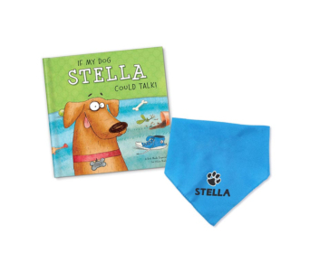 If My Dog Could Talk Personalized Book and Bandana Gift Set