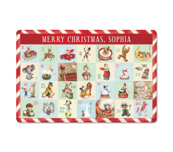 Countdown To Christmas Personalized Placemat