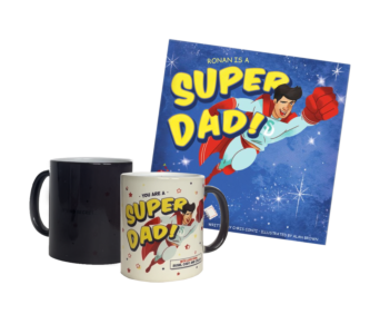 Super Dad Book and Color-Changing Mug Gift Set