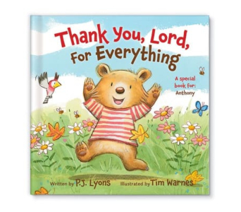 Thank You, Lord, For Everything Personalized Book