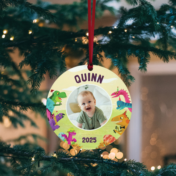 My Very Own Dinosaurs Personalised Photo Ornament