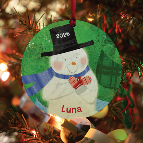 Magical Snowman Personalised Ornament