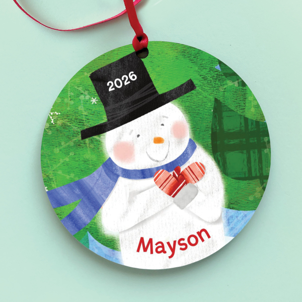 Magical Snowman Personalised Ornament