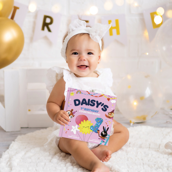 Baby’s First Birthday Counting Personalised Board Book