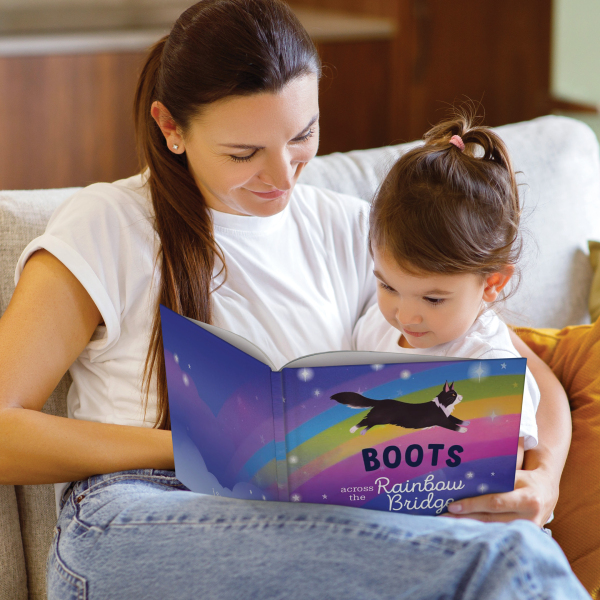 Rainbow Bridge Personalised Cat Book