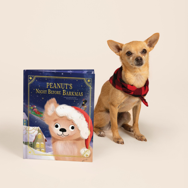 Our Dog’s Night Before Christmas Personalised Book Gold Foil Edition