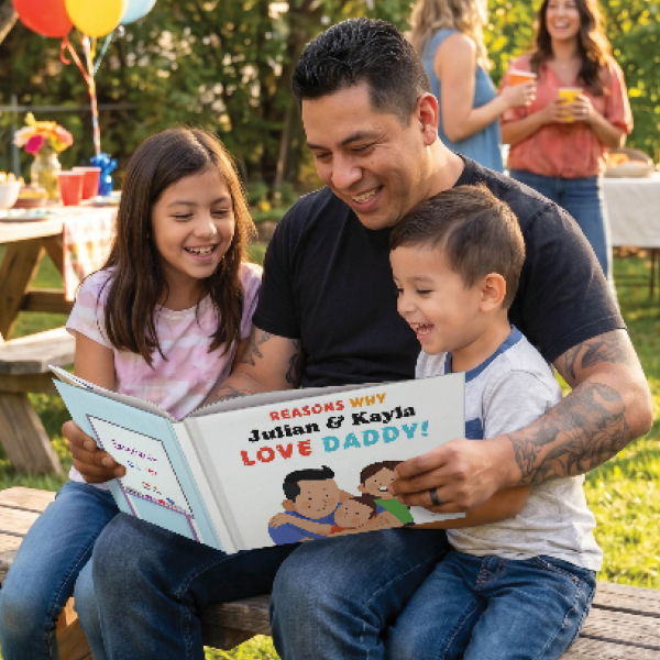 Reasons Why We Love Daddy Personalised Book – 2 Children