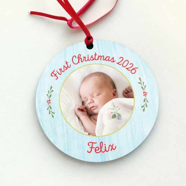 My First Christmas Personalised Ornament