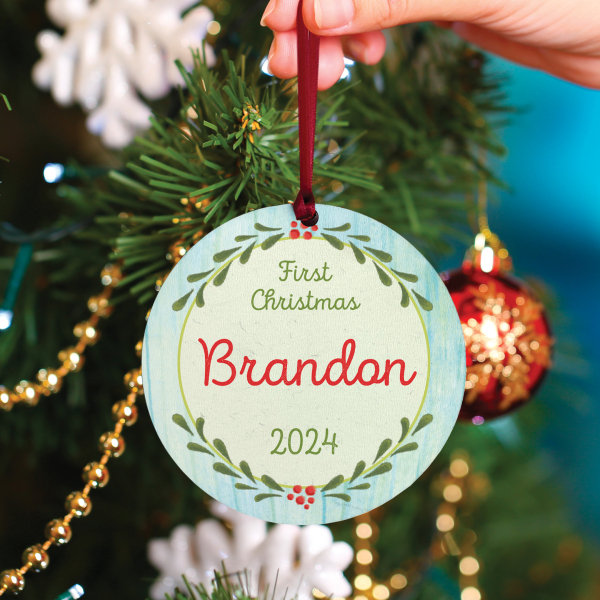 My First Christmas Personalised Ornament