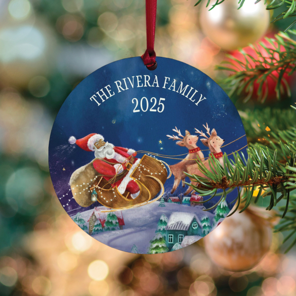 Family Christmas Personalised Ornament