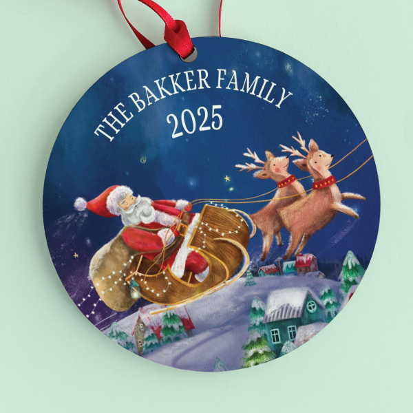 Family Christmas Personalised Ornament