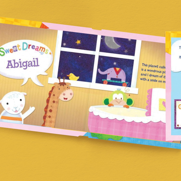 Hello World! Personalised Board Book - Pink