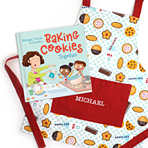 Baking Cookies Together Personalized Storybook and Apron Gift Set