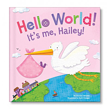 Hello World! Personalised Board Book - Pink