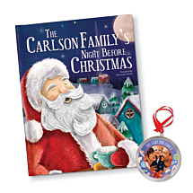 Our Family's Night Before Christmas Personalized Book + Ornament Giftset