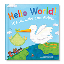 Hello World! Twins Personalized Book