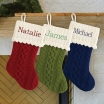 Personalized Christmas Stocking - Green