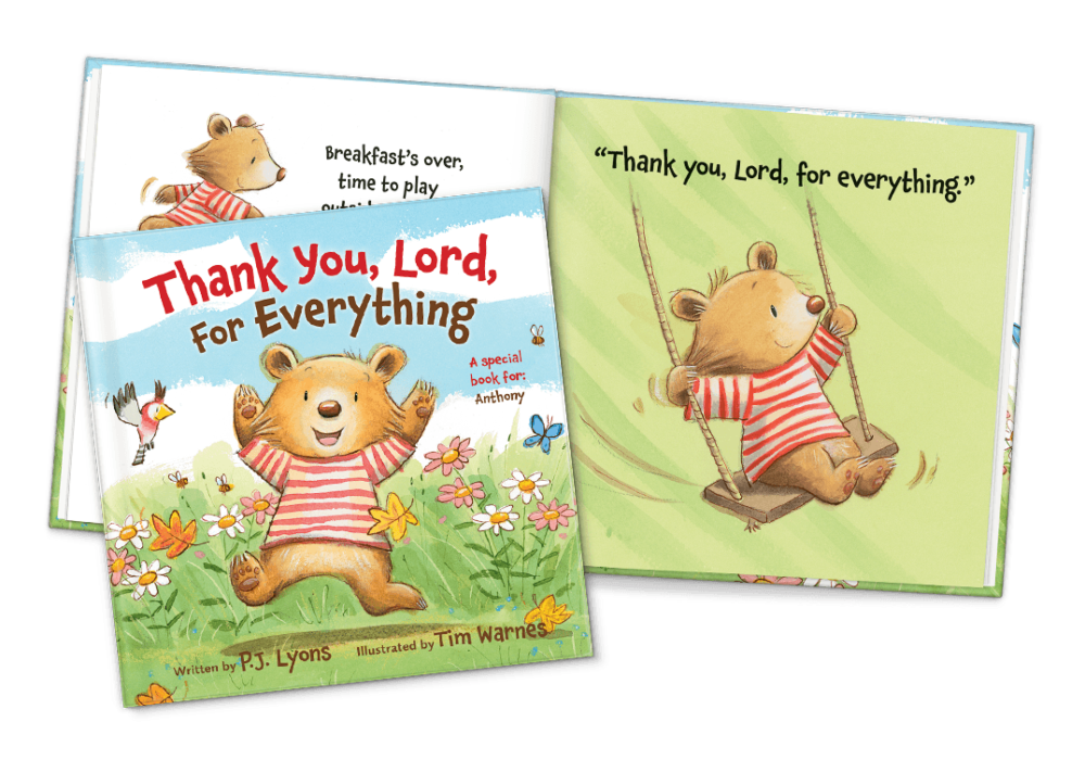 Personalised with Childs Name Prayers and Blessings Gift Book for Children
